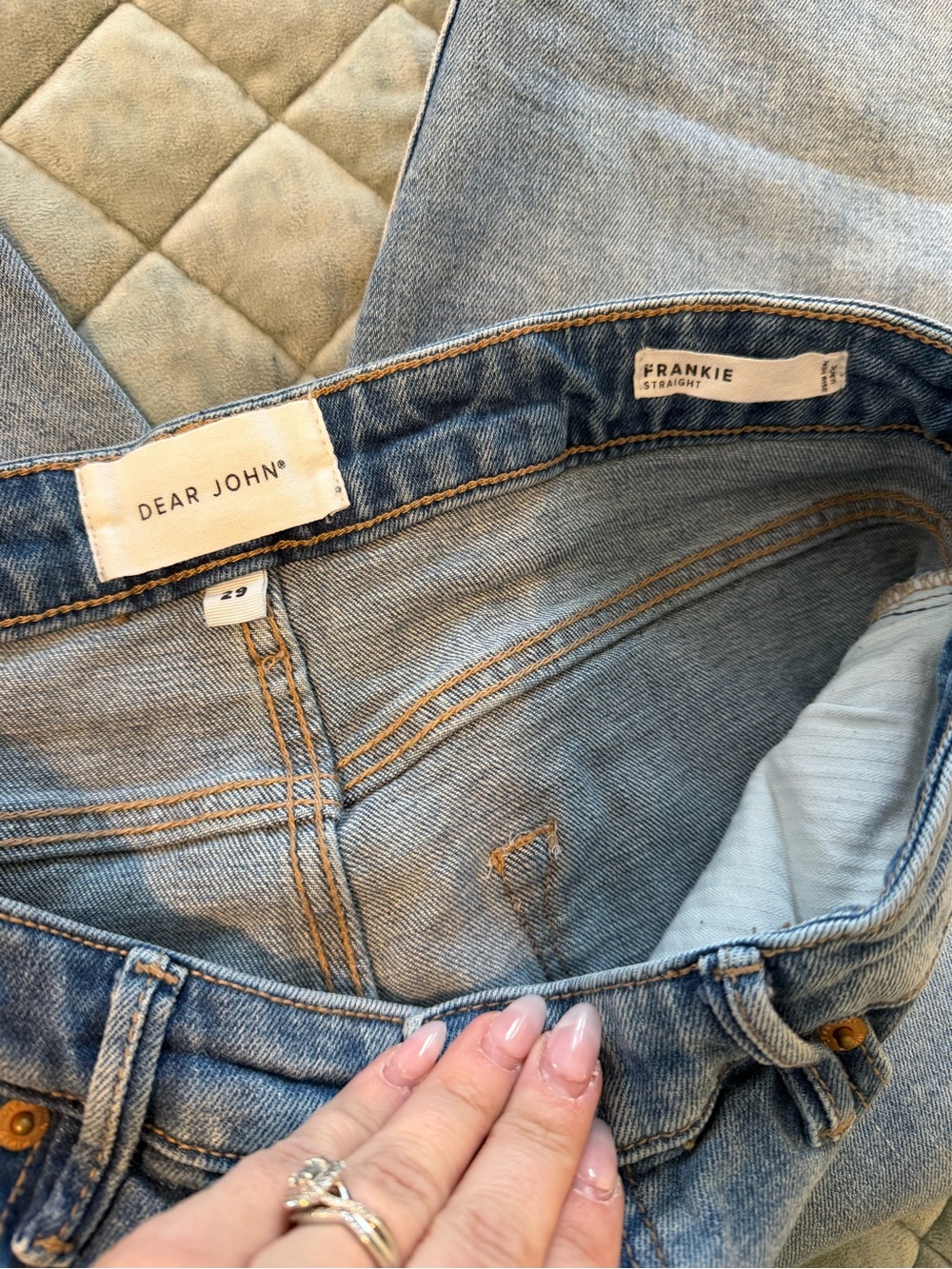 Dear John Frankie Straight Jeans Frayed size 29 - Picture 2 of 3